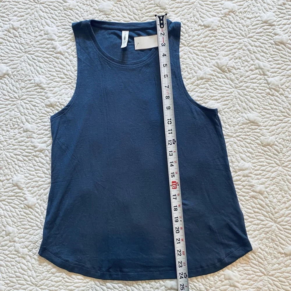 ATHLETA🥇 Well Rested Rib Sleep Tank Top Blue Size S - Picture 8 of 13